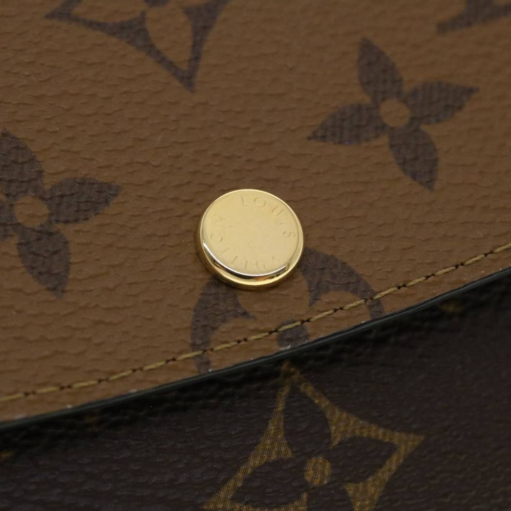 LOUIS VUITTON Monogram Reverse Portefeuille Emily Long Wallet M82157 Auth 40459A - Picture 7 of 16